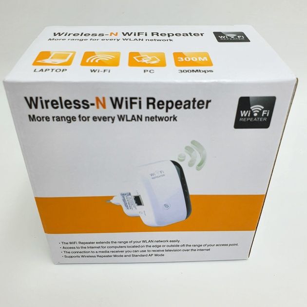 Бездротовий підсилювач Wi-Fi репітер розширювач діапазону Wireless