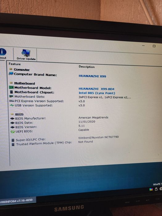 Материнская плата Huananzhi X99-BD4 + Xeon E5 1650v3