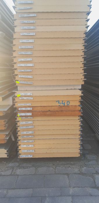 Płyta warstwowa ścienna II gat NOWA 80mm 6m dl.