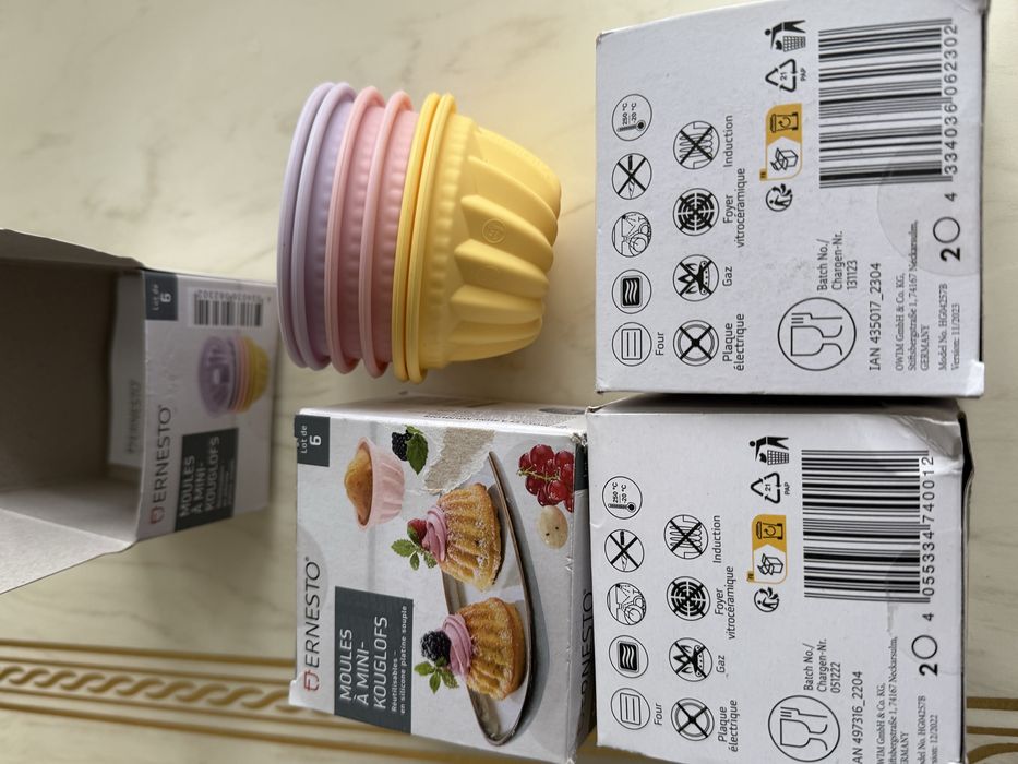 Форми силіконові для кексів 6 шт