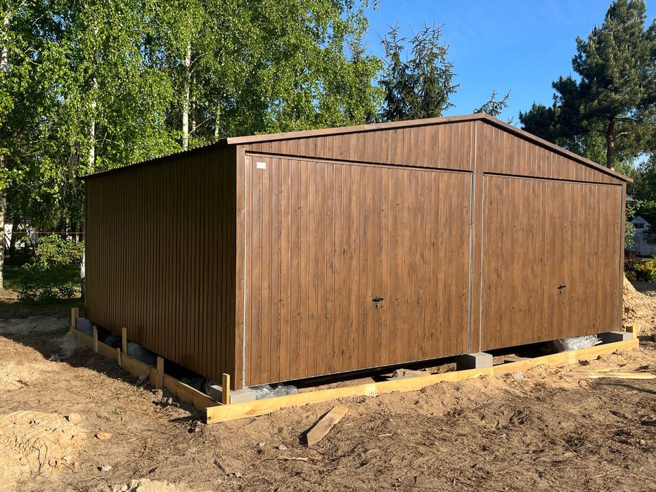 Garaż blaszany Blaszak 6x6 Dach Dwuspadowy