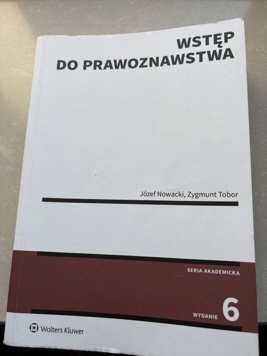 Wstęp do prawoznawstwa  Jozef Nowacki, Zygmunt Tobor