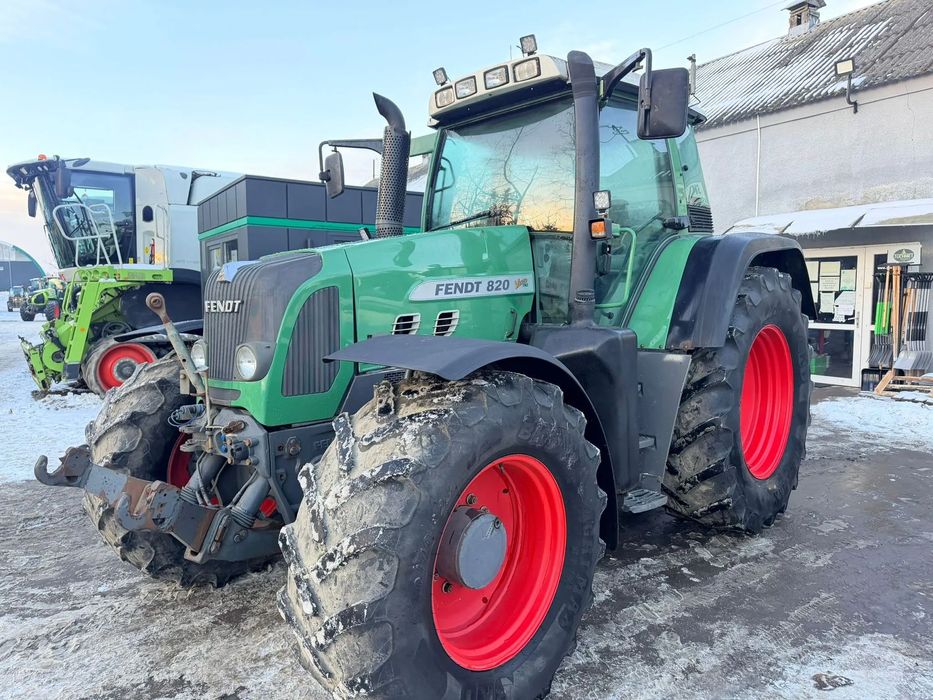 Fendt 820 Vario TMS  205 KM, miękka oś i kabina, pneumatyka, ISOBUS