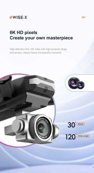 D64-DRONE 4DRC V14A WiFi FPV 50x ZOOM HD Câmera dupla