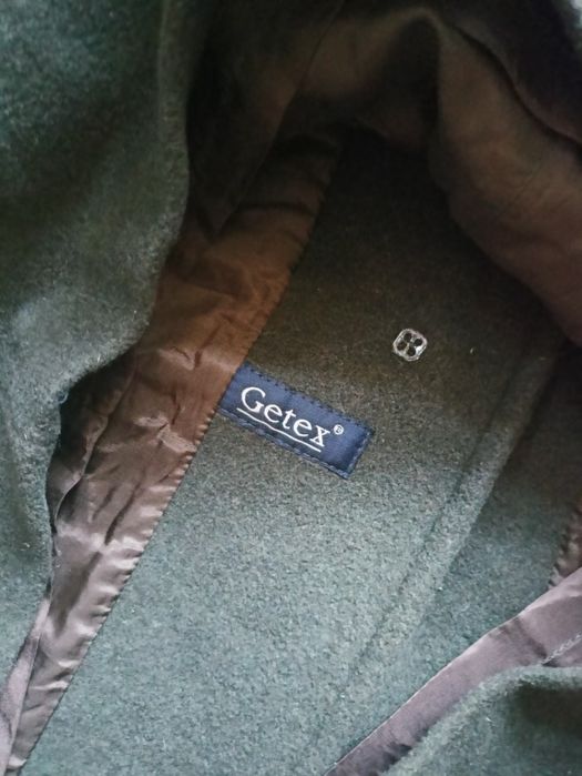 Płaszcz klasyczny wełna kaszmir oliwkowy khaki
