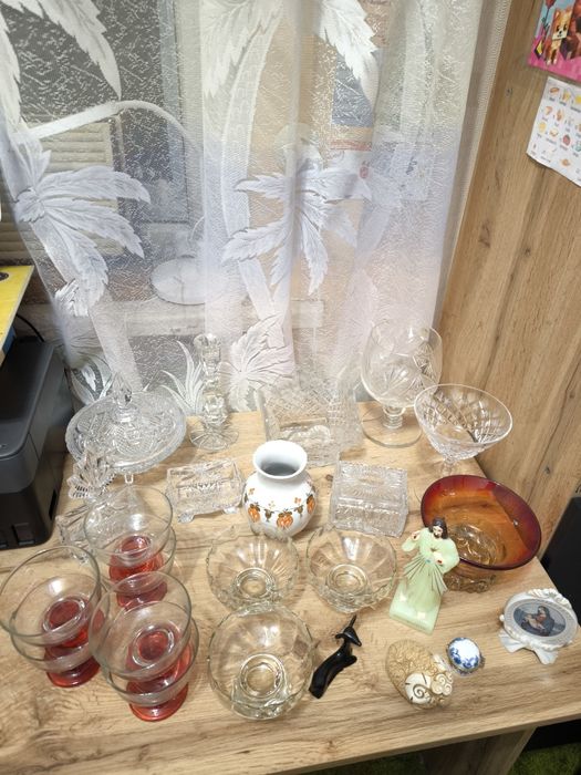 Різний посуд,майоліка,кришталь,СРСР