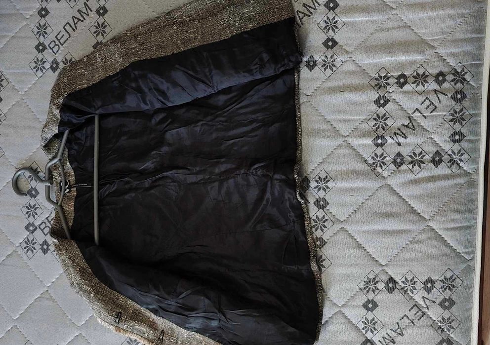 Модний женский тёплый костюм пиждак юбка  б/у