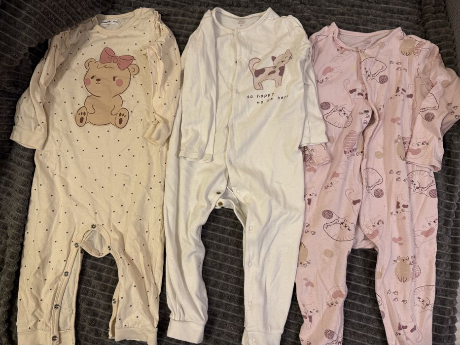 Pizamki pajacyki 92 dla dziewczynki