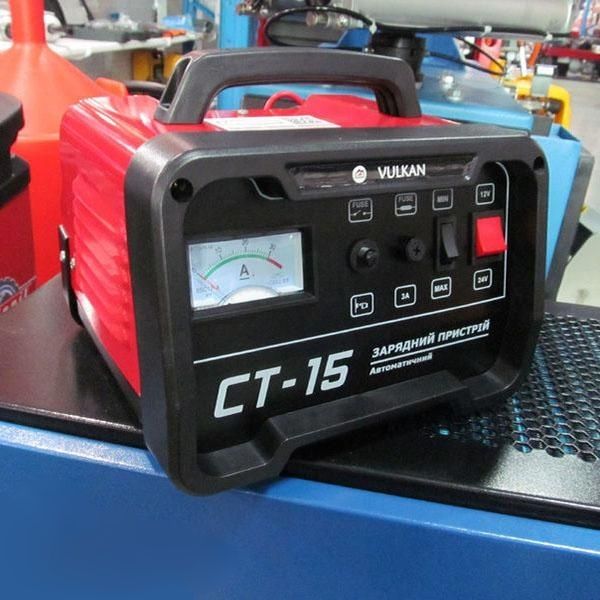 Зарядний пристрій зарядне для автомобільного акумулятора Vulkan CT-15