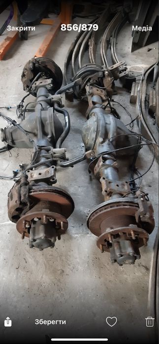 Задні мости Mercedes Sprinter W906,W907 спарка, та однокатткові