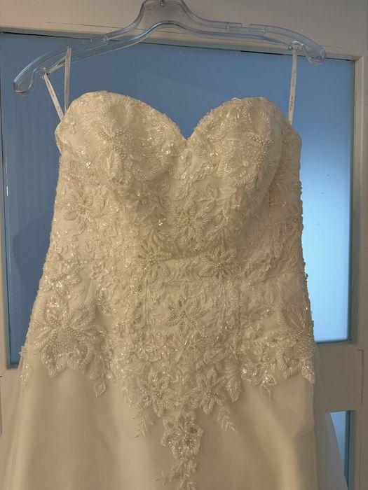 Sukienkaslubna Agnes śmietanka r.38+