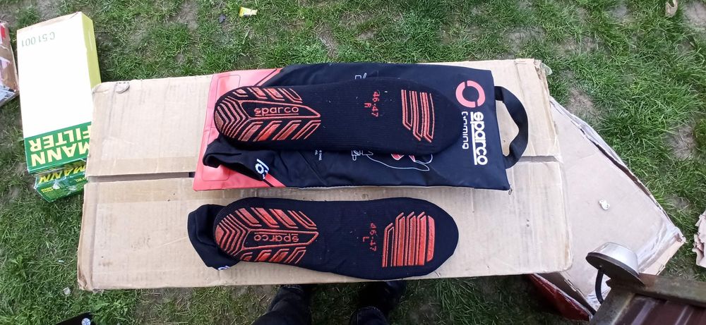 Skarpety gamingowe Sparco Hyperspeed r. 39do 47czarne nowe z opakowan