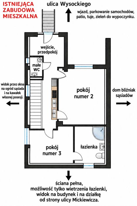 Dom w centrum Ząbek | 55 m² + piwnica i strych