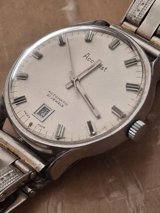 Vintage Suíço Accurist Automatico 21 Jewels para homem 1960/70's  2