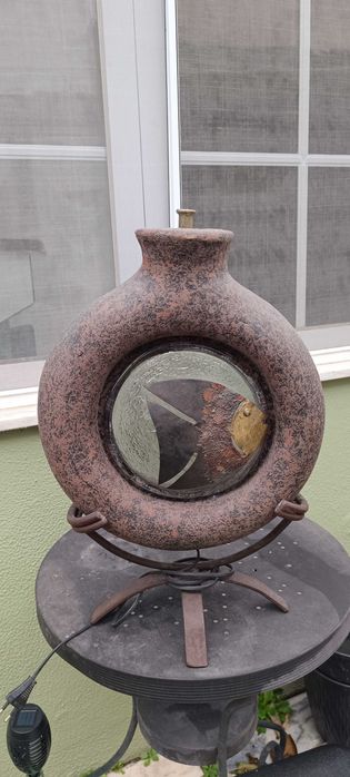 Base candeeiro antigo e pesado - sem abajur