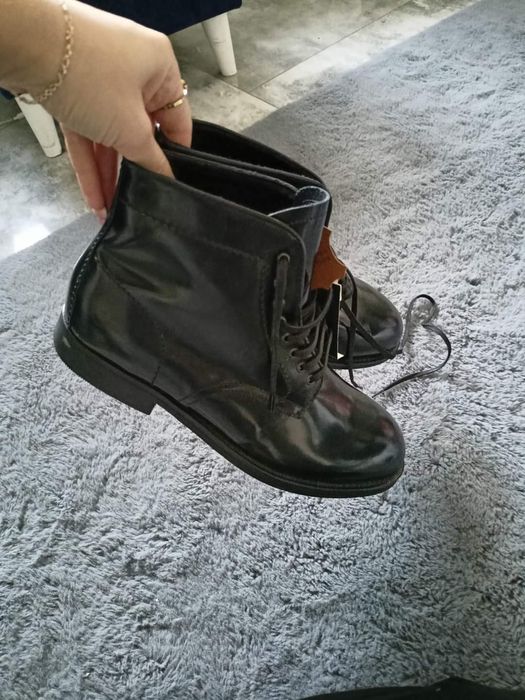Mango MEN nowe kozaki skóra r41