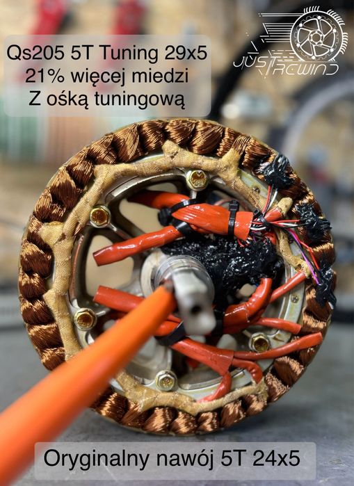 Tuning przewijanie chłodzenie olejem Qs 205 Qs273 Mxus 3k turbo surron