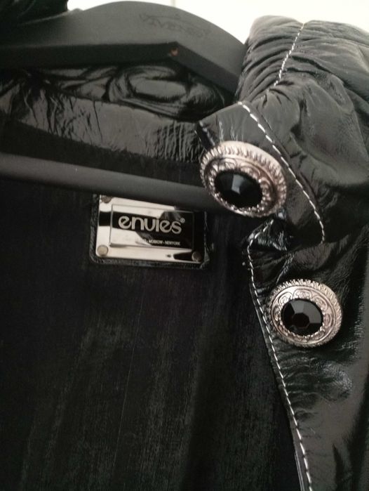 Кожаный ПЛАЩ новый