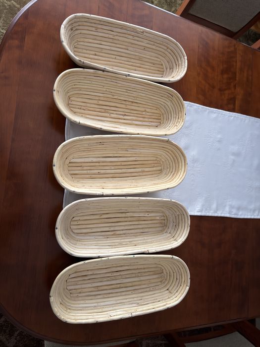 5 koszyków do wyrastania chleba 0,8kg