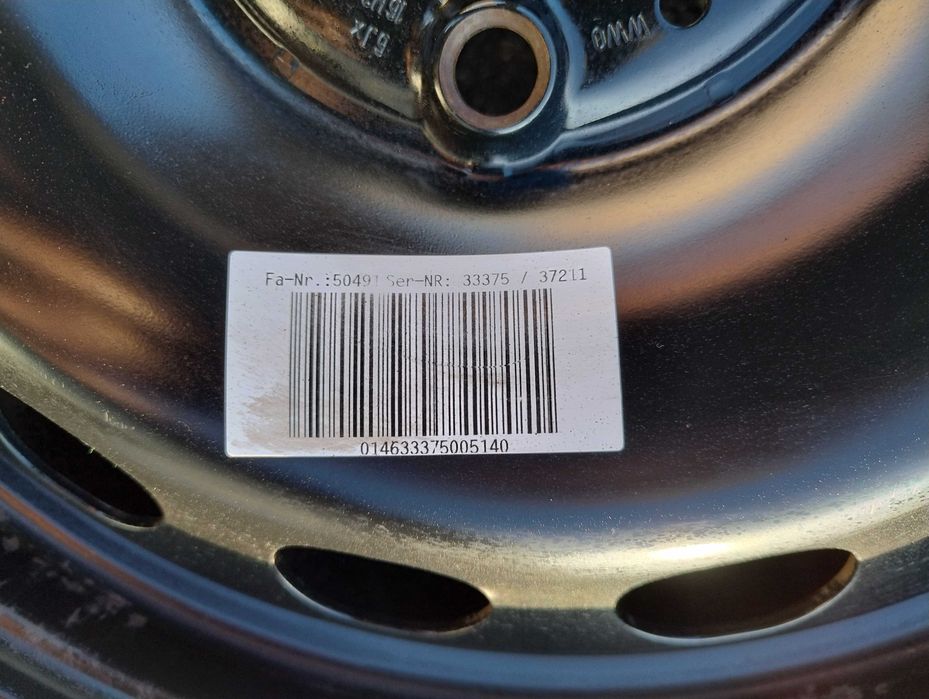 Vw,Skoda,Seat 5x112 6J Et48 16" Oryginał Komplet