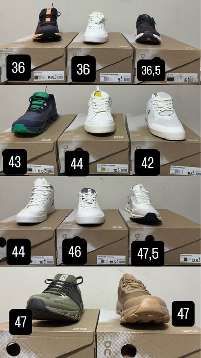 Lote de 11 pares ON Running novos e originais – 800€