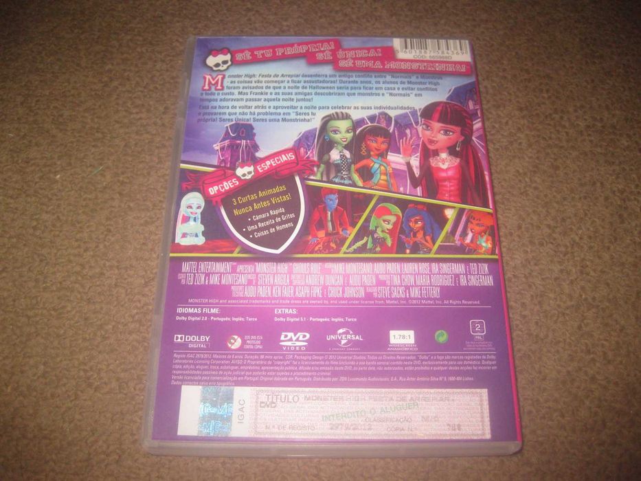 DVD "Monster High: Festa de Arrepiar"