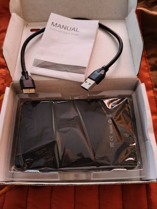 Disco externo com 120GB novo!