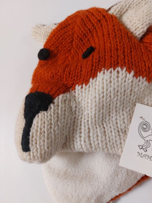 Брендова тепла зимова шапка для дівчинки / хлопчика 2-3р  Pacha Mamia