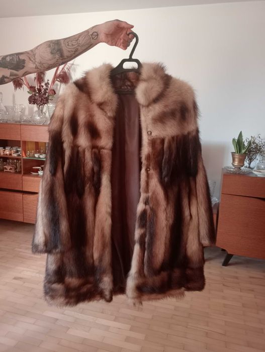 Futro naturalne piękne unisex