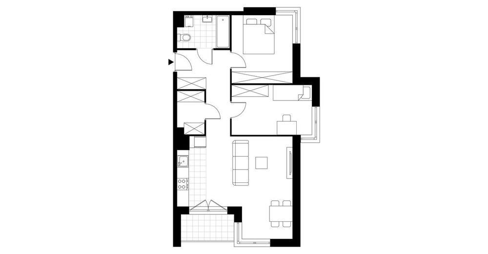 3-pokojowe mieszkanie 65m2 + loggia