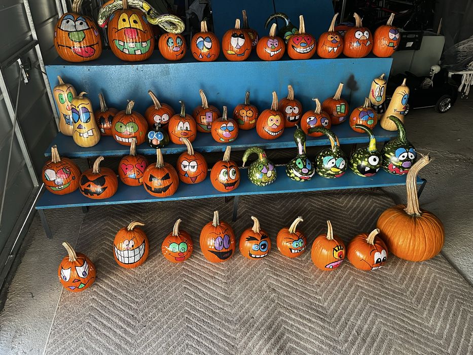 Dynie halloween malowane jadalne ozdobne