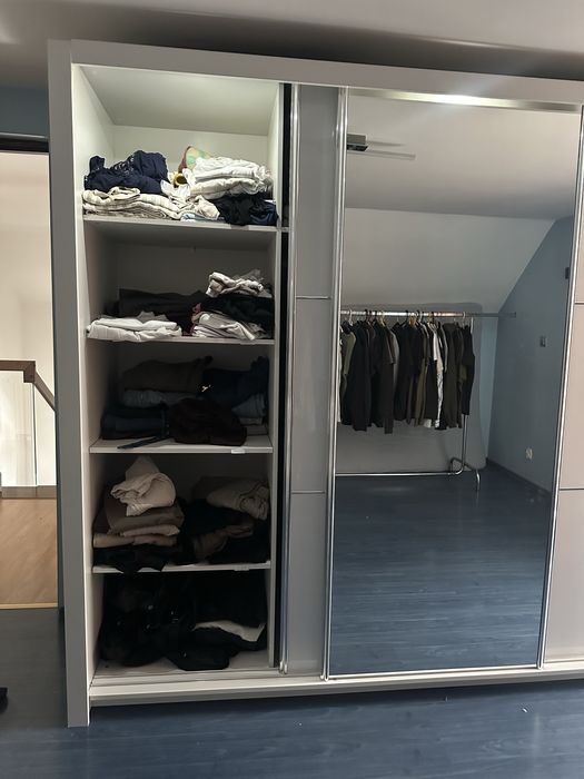 biała szafa połtsyk 210 260