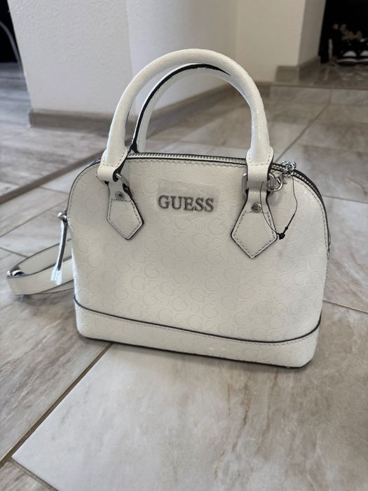 Сумка біла guess