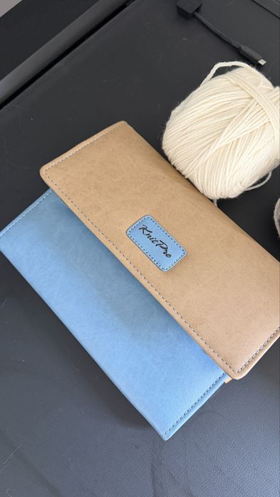 Kit KnitPro Agulhas Circulares Intercambiáveis + 3 Novelos (Novo)