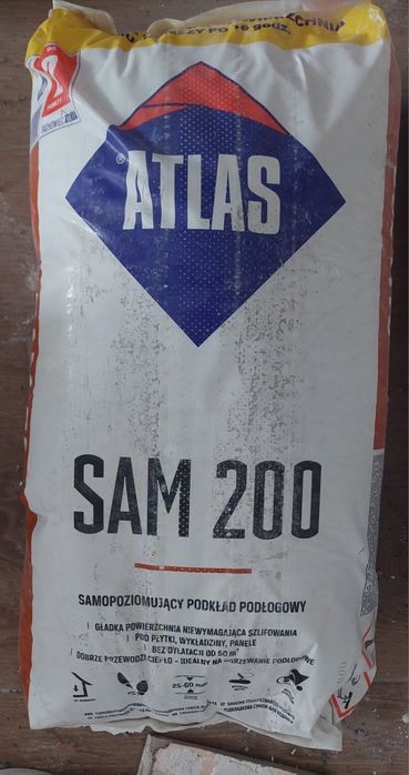 Samopoziomujący podkład podłogowy Atlas SAM 200 25 kg Jaworzno • OLX.pl