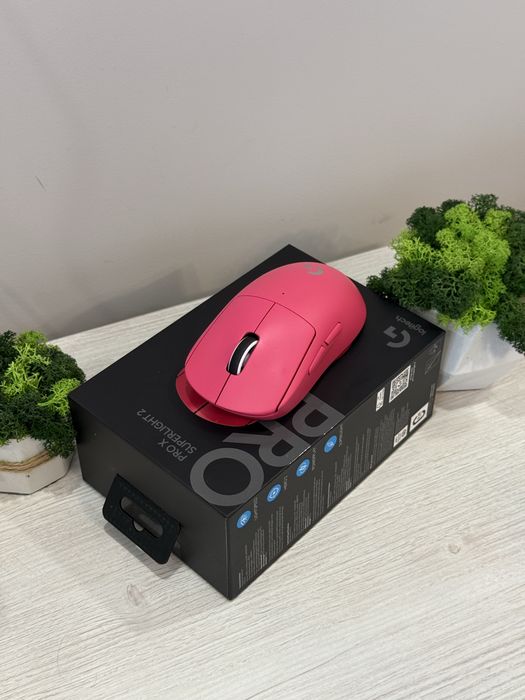 Logitech G Pro X Superlight 2 !ГАРАНТІЯ! рожева HERO 2 LIGHTSPEED Wireless