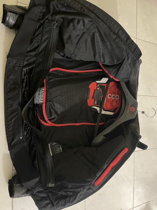 Casaco motard em pele Alpinestars