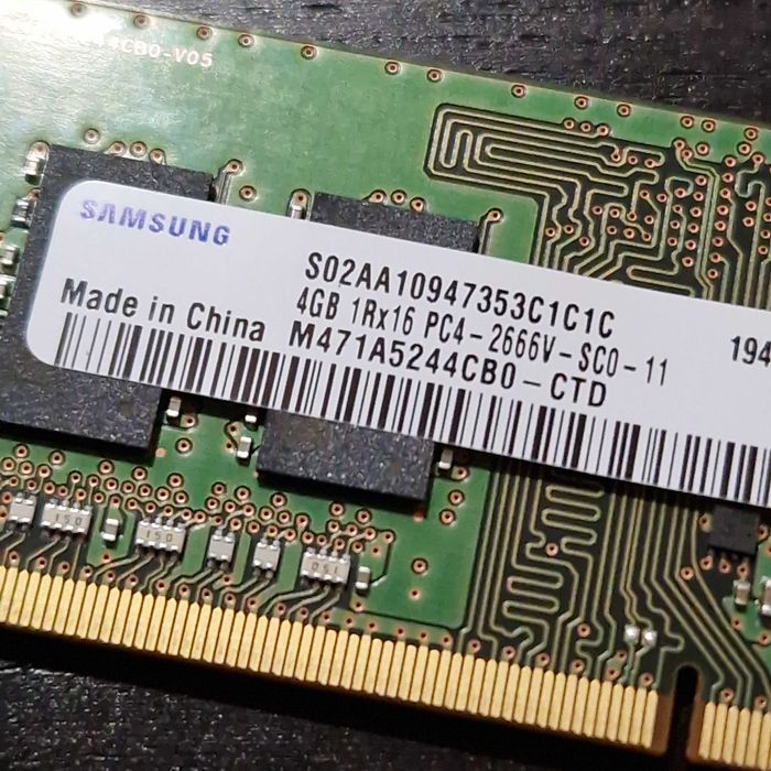 Memoria RAM Sansung 4GB 1Rx16 PC4 - 2666V - SCO -11