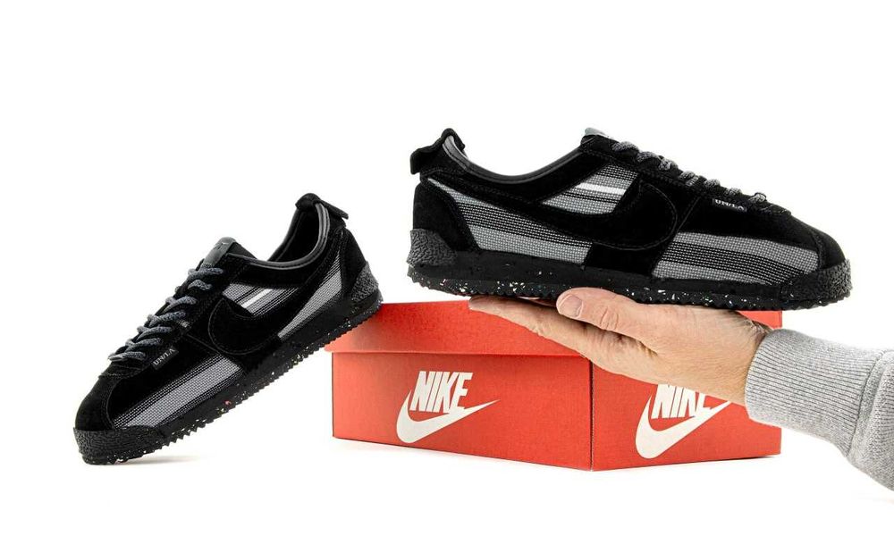 Чоловічі кросівки Nike Cortez x UNION "Black/Grey" Розміри 41-45
