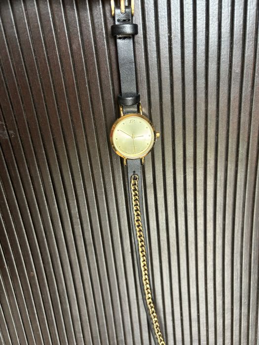 Quartz zegarek czarno złoty
