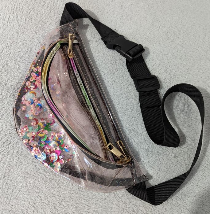 Прозрачный силиконовый рюкзак и бананка