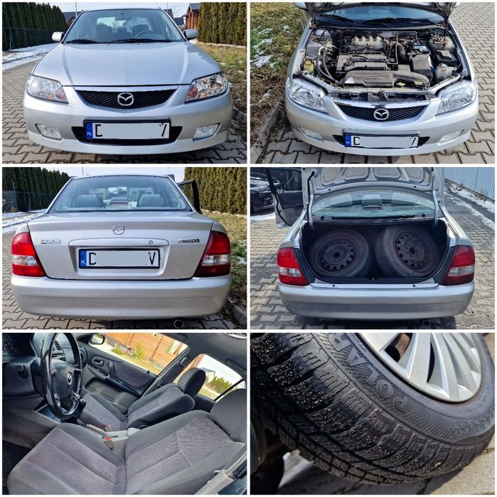 Mazda 323 1.6 98KM 152tys Przebiegu, Klima, 2 komplety kół, Bez Rdzy
