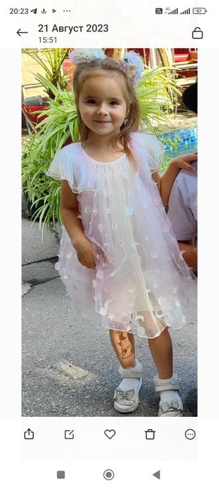 Красиве нарядне плаття для дівчинки 5 років