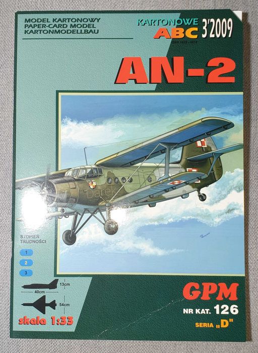 An-2 GPM 126 Kartonowe Abc 3/2009 Antonow drugi spalał 180 litrów/h