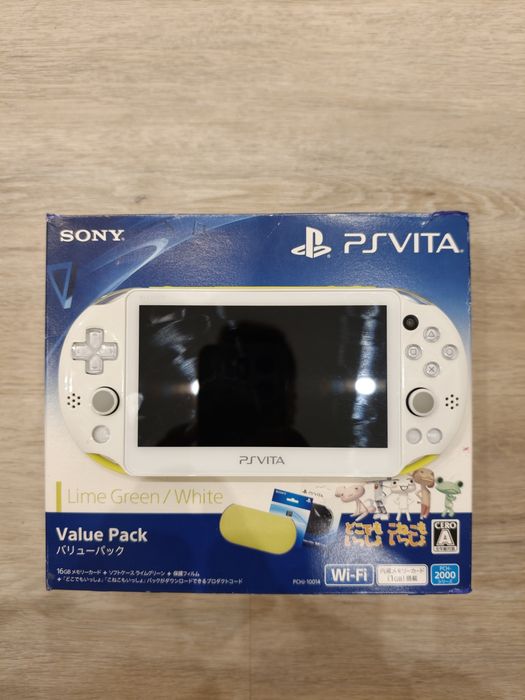 PS Vita Lime Green / White Versão Japonesa Desbloqueado C/Henkaku
