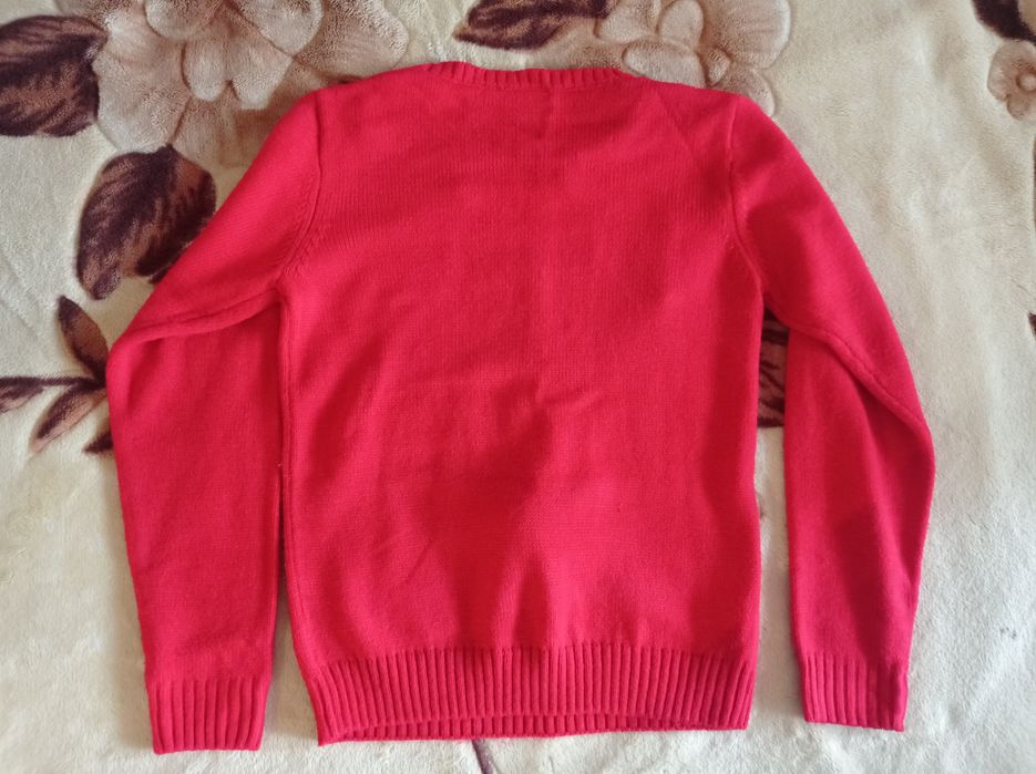 Новогодний свитер с оленем 164-170р, XS-S