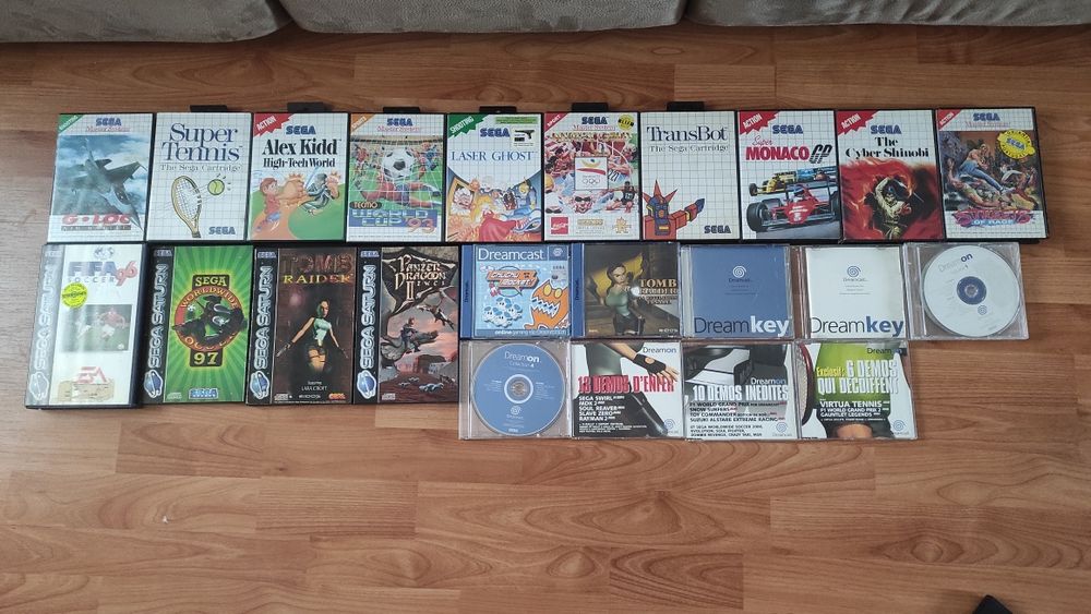 Jogos mega drive, master system, Saturn, Dreamcast e gamegear