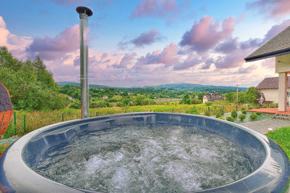 Sylwester Domek ArPioNa na wyłączność sauna jacuzzi ognisko grill piękne widoki,
