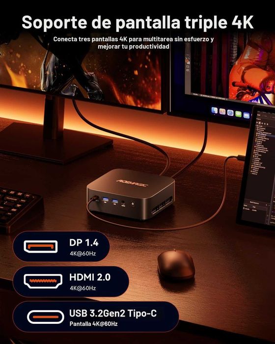 Mini PC Ryzen5 7430U | RAM: 32Gb | ROM 512Gb