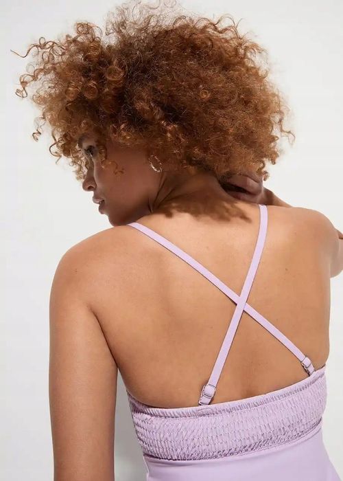 B.P.C tankini liliowe z figami r.38